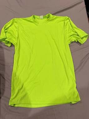 C2 Sport T-Shirt Youth L Safety Green Performance Activewear